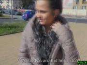 An amateur slut fucks for cash