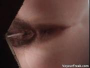 A close up on a pissing pussy toilet voyeur video 1 by