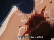 Caught hentai girl gets her tight ass gangbanged by mon