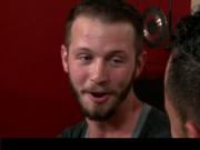 Gays teasing their dicks anally