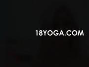 teen Dido Angel in yoga creampie