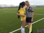 Teen touches herself Brazilian player ravaging the refe