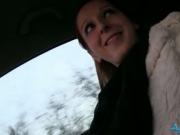 Redhead amateur Zuzana fucked for cash