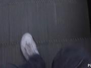 Aroused ginger mother slut getting picked up and suckin