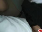 Aino gets cum on hot ass at toilet