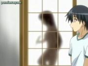 Lustful anime chick getting jizzed