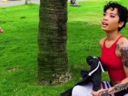 Natural ebony gets fucking after shaking her ass