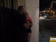 Cristi Ann getting penetrated hard in dark street alley