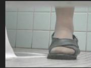 Mature woman nurse restroom sneak shot 6