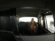 Huge tits amateur deep throats in taxi