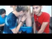 Colombian Orgy on Webcam- Watch Part2 on GayBoysCam.com