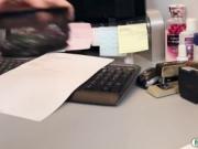 Cute teen babe Bambi Brooks drilled by her horny boss