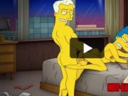 Simpsons cartoon porn lesbian mom