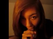Teen blows a Big shaft and facial.