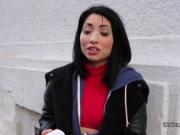 Nasty teen tourist fucks big cock stranger