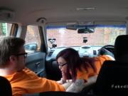 Driving student gets anal and ass cum