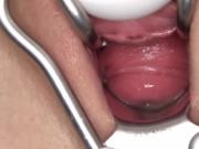 Peculiar czech nympho opens up her yummy slit to the bi