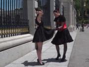 Spanish slave and mistress in public