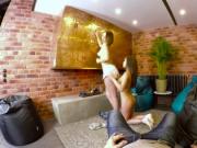 Kinky girl masturbates snatch and gets licked and drill
