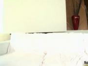 Sexy blonde babe gets horny showing off her ass by Sper