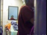 My Granny caught by spy camera in bathroom
