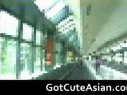Japan Airport Exhibitionist 1 by GotCuteAsian