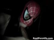 Horny masked slut sucks dudes huge hard boner by RealPo