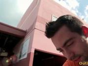 Two gay dudes meet for some cock sucking and butt fucki