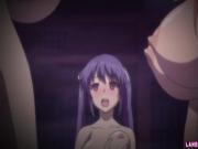 Hentai babe rides face and cock