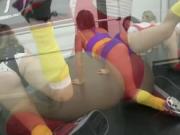 Horny sexy babes fucking hard meaty pole