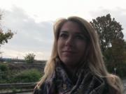 Unfaithful blonde banging in public