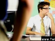 Twink sex Krys Perez plays a horny professor who's nos