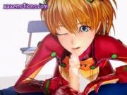 Sex animated doll delighting a cock