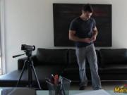 Exciting gorgeous Scotty masturbating his hard penetrat