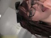 Chick red head hot babe getting her small moist twat ex