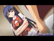 Schoolgirl hentai with bigtits wetpussy poking