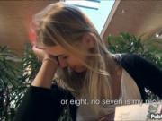 Blonde Czech girl Violette Pink gave up her pussy for m
