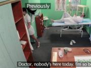 Doctor fucks nurse then patient