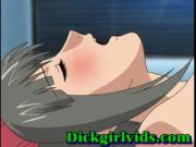 Hentai shemale girl cock sucked and fucked