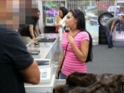 Latina banged by pawnshopkeeper for cash