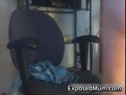 Mom takes it from behind on the computer chair 1 by Exp
