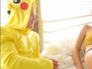 Cece lets Pika suck her tits and pussy