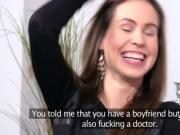 Lesbians cumming in casting shower