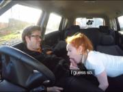 Redhead teen Ella gets boned by her driving instructor