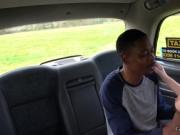 Big black cock fucks busty taxi driver