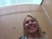 Adorable czech chick gets tempted in the mall and pound