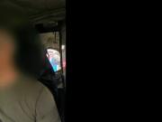 Busty nurse pussy fucked in cab