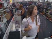 Sizzlin hot babe pounded in the pawnshop
