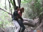 Horny Teen Fucks Her BF In The Forest