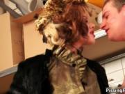 Nasty brunette whores get horny getting their wet pussi